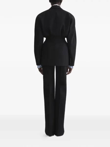 Pantaloni Mugler cu dungi negru