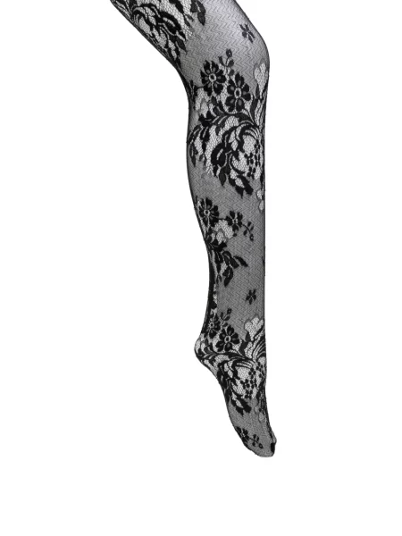 Dresuri Wardrobe.nyc cu model floral din dantelă negru
