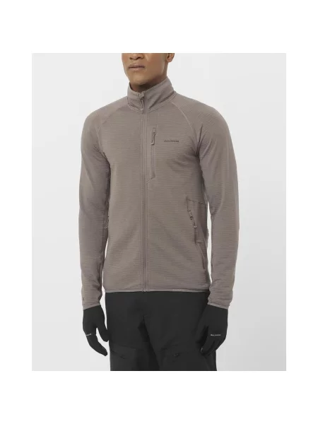 Polar Salomon Essential Lightwarm Full Zip kakao XXL brązowy