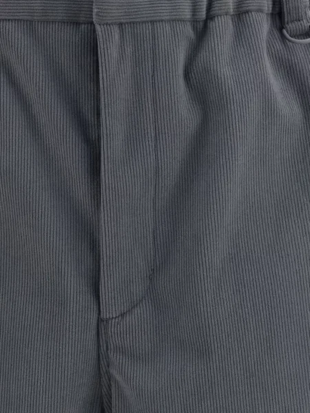 Pantaloni Laminar de catifea cord gri