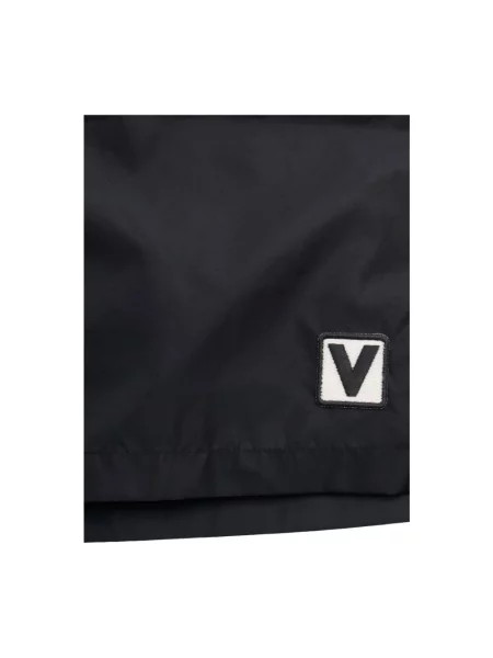 Lniane kąpielówki Valentino czarne