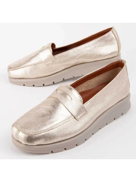 Pantofi Purapiel auriu
