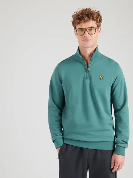 Lyle & Scott Mikina žltá / petrolejová čierna