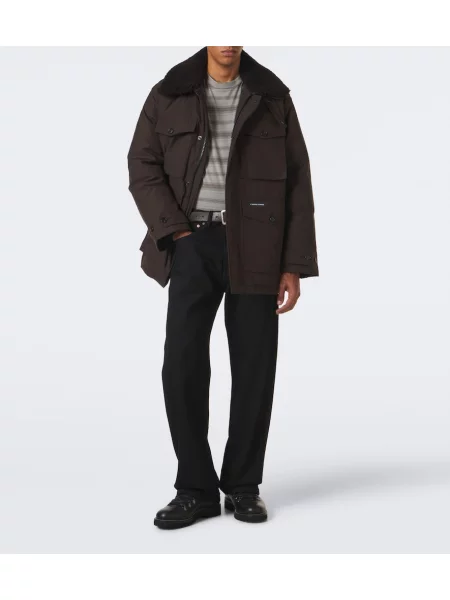 Kabát z ovčej kože Canada Goose z ovčej kože hnedá