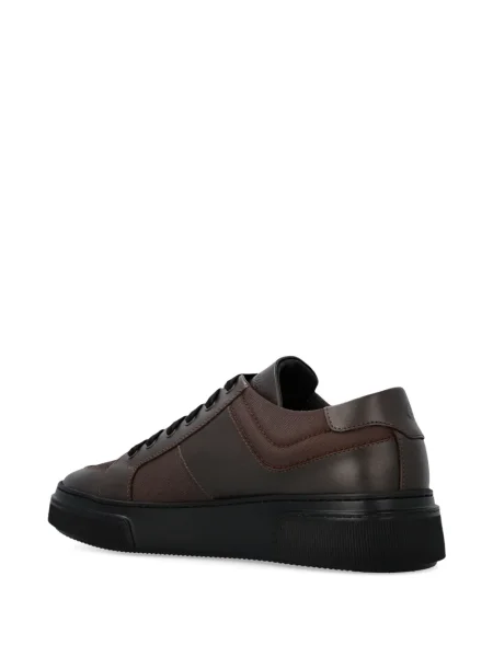 Sneakerși Giorgio Armani din piele maro