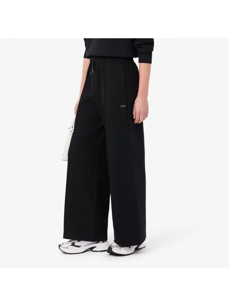 Lacoste Szerokie Spodnie Dresowe Z Jerseyu czarne
