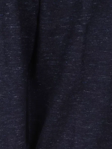 Ilgas megztinis Brett Johnson apvaliu kaklu mėlyna