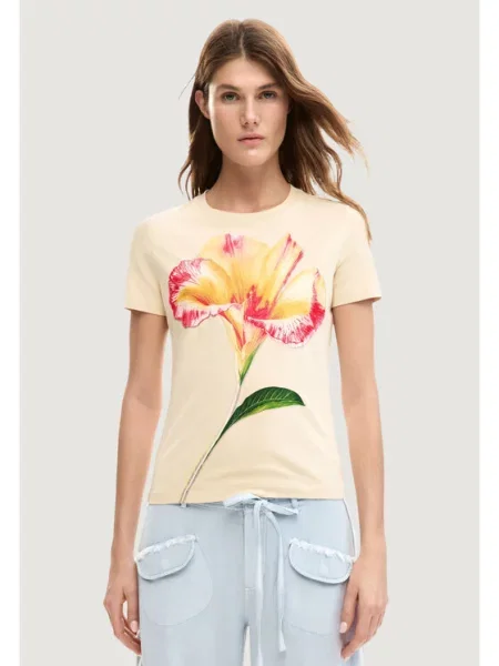 Desigual Футболка Estocolmo бежевий