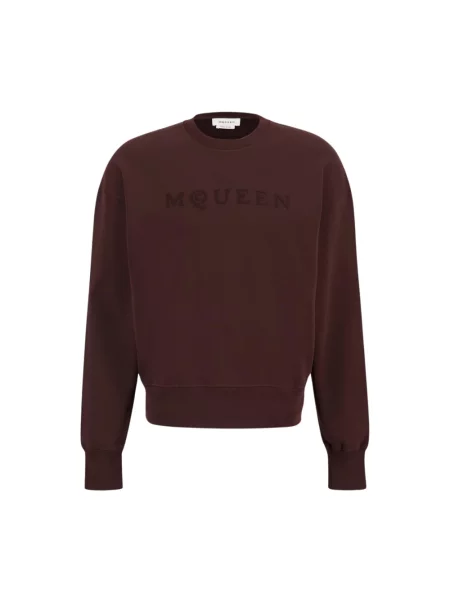 Bluza Alexander Mcqueen z logo brązowa