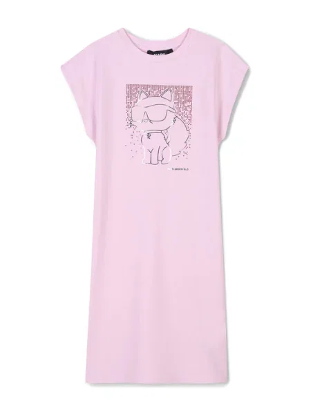 Karl Lagerfeld Kids Sukienka codzienna D różowy