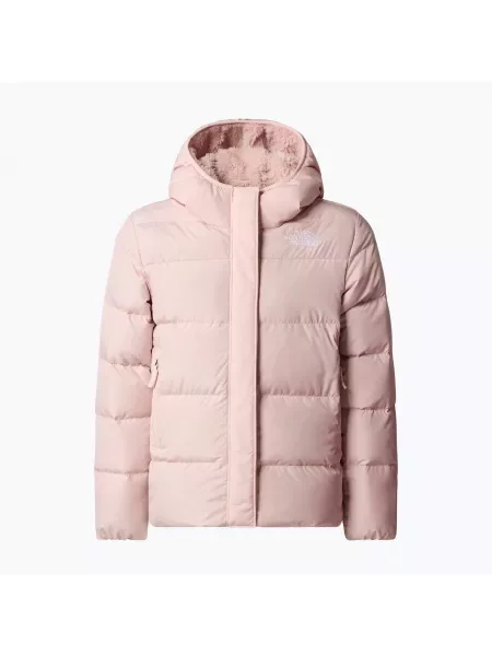 Kurtka dziecięca The North Face North Down Fleece Parka pink moss różowa