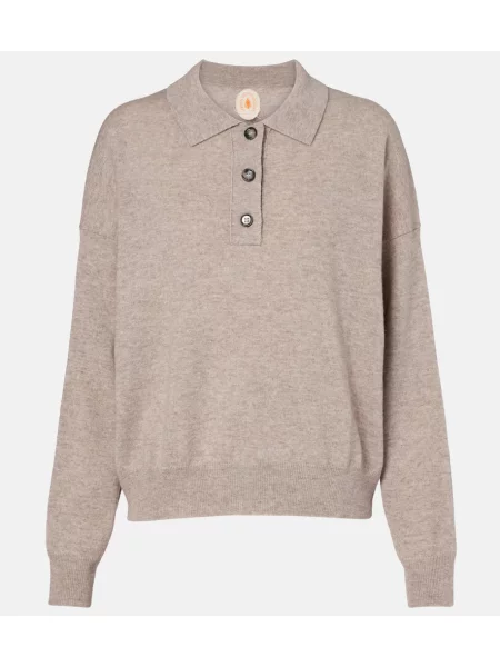 Pulover Jardin Des Orangers de lână bej