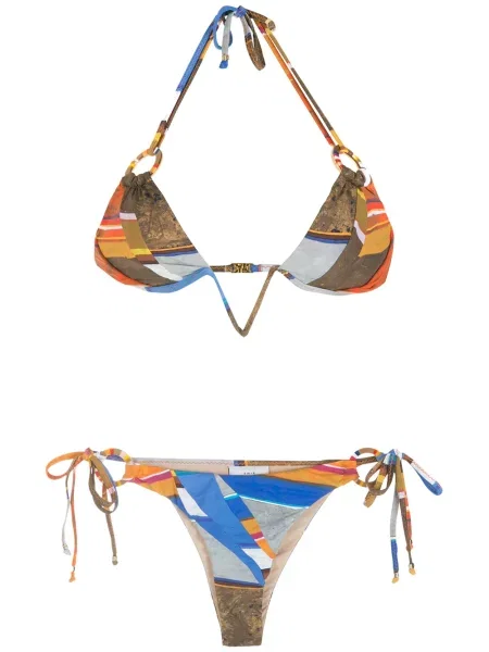 Bikini Amir Slama cu imagine albastru