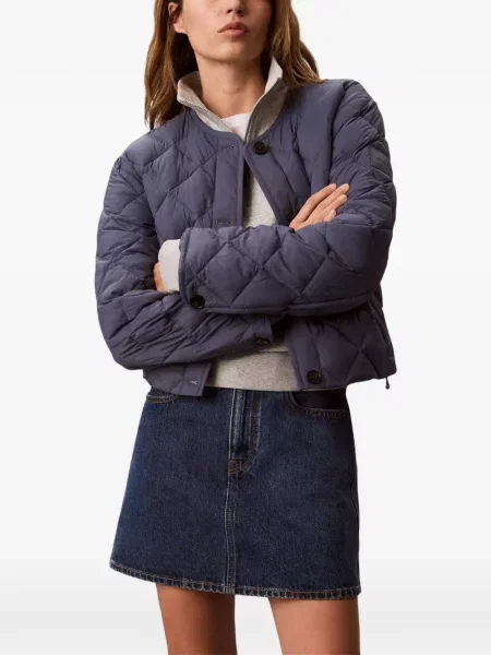 Matlasat geacă Calvin Klein albastru