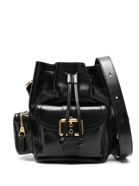 Geantă bucket Chloé din piele negru