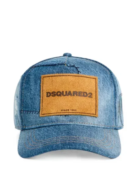 Șapcă Dsquared2 cu autograf albastru