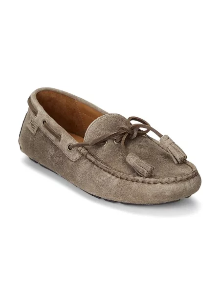 Замшеві мокасини Polo Ralph Lauren Anders Tie зелений