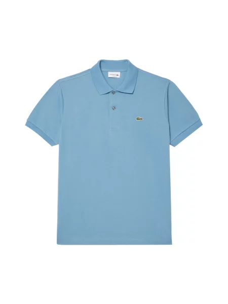 Lacoste koszulka polo Mężczyźni jednolity 4 niebieski