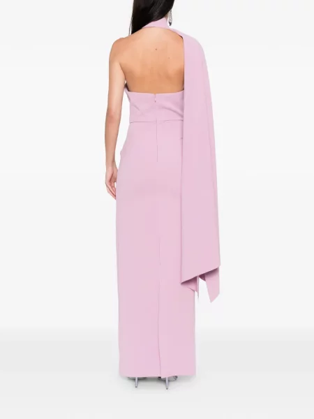 Rochie Solace London cu un umăr gol de costum roz