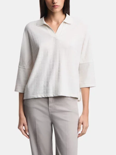Поло Emporio Armani поліестер/еластан білий