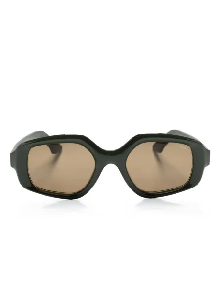 Ochelari de soare Lapima cu imprimeu geometric verde