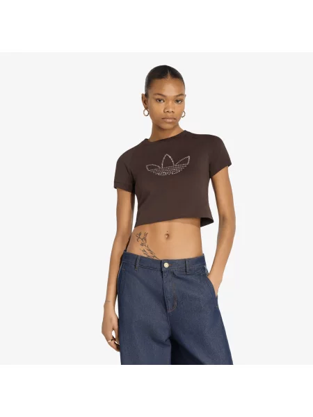 Тениска adidas Studded Cali Tee Aurora Coffee M