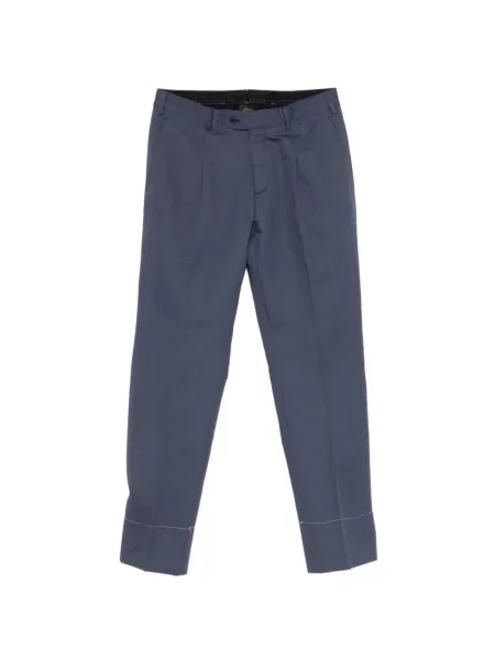 Pantaloni Brioni plisate albastru