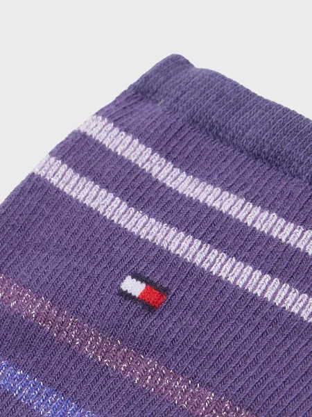 Носки Tommy Hilfiger в полоску фиолетовые