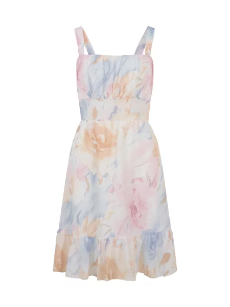 Rochie albastru deschis / roz / rosé / murdar alb