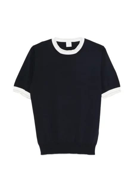 Tricou Eleventy cu decolteu rotund albastru