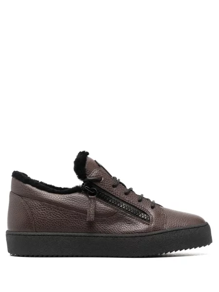 Sneakerși Giuseppe Zanotti din piele maro