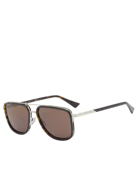 Okulary przeciwsłoneczne Bottega Veneta Eyewear brązowe