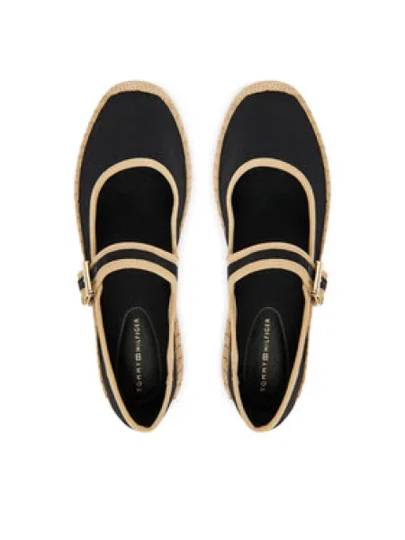 Tommy Hilfiger Espadrilles Buckle Maryjane Espadrille fekete