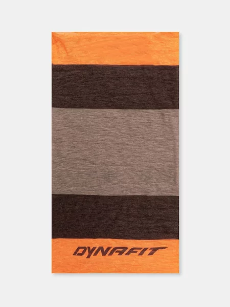Кръгъл шал с вълна Dynafit Light merino с десен кафяво
