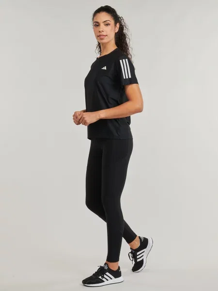 Trčanje majica Adidas crna
