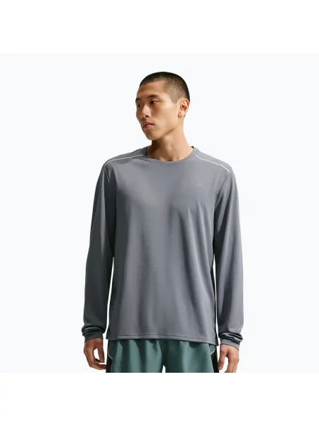 Tricou cu mânecă lungă Nike alergare gri