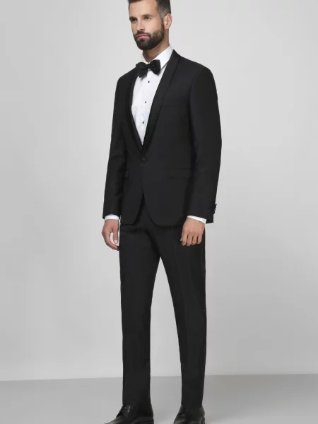 Вовняний костюмний костюм Karl Lagerfeld чорний