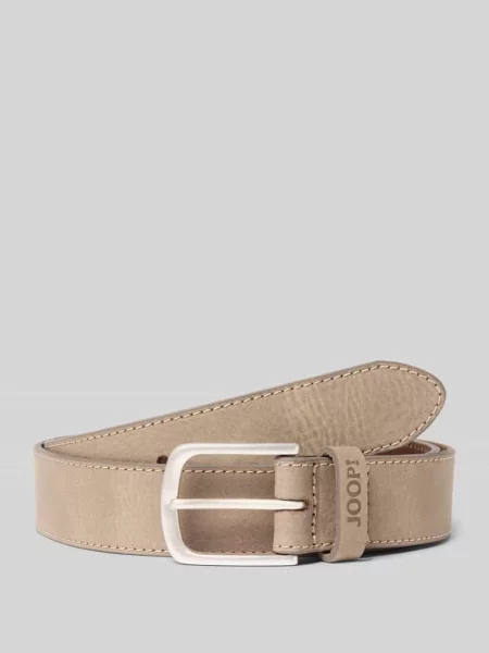 Pasek z naturalnej skóry bydlęcej Joop! Collection beżowy