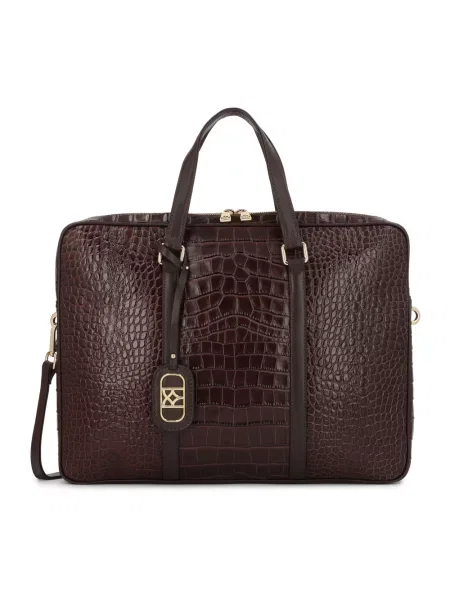 Torebka skórzana Kazar skórzana brązowa