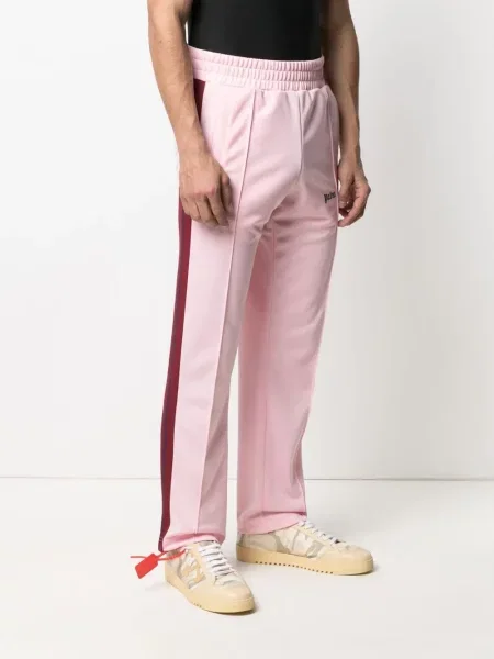 Pantaloni Palm Angels cu imagine alergare roz
