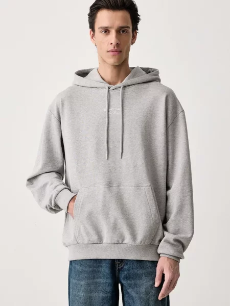 Les Deux bluza z kapturem x Detroit Lions szara