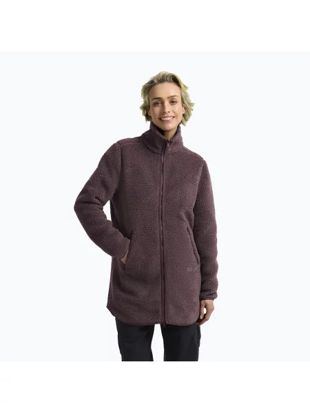 Bluză fleece pentru femei Jack Wolfskin High Curl Coat sheer plum