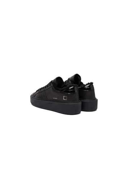 Sneakersy D.A.T.E. Hill Low Fur Platform čierna