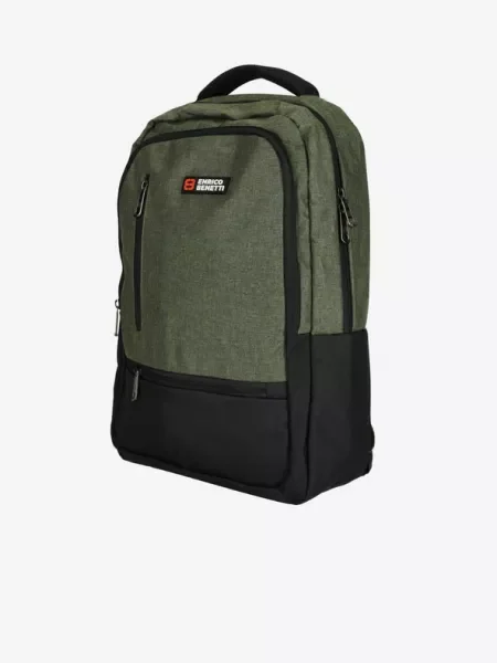 Enrico Benetti Hamburg Notebook Backpack Olive Hátizsák zöld