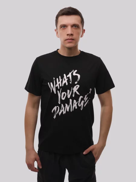 Футболка LUMO віскоза/поліестер чорний