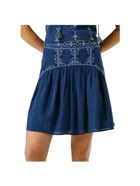 Fustă din denim Pepe Jeans albastru