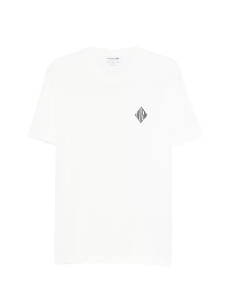 Tricou Lacoste cu autograf alb