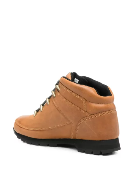 Bőr bakancs Timberland autogrammal barna