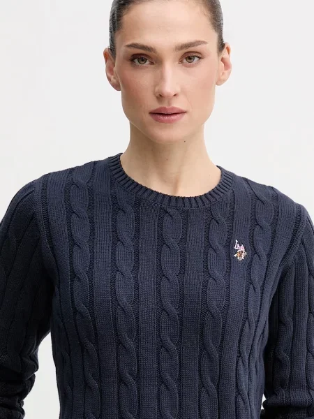 U.S. Polo Assn. pulóver női CREW NECK CABLE