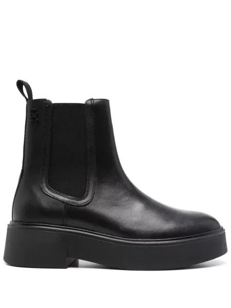 Botine Tommy Hilfiger din piele negru